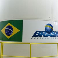 O SGDC é o primeiro satélite geoestacionário brasileiro de uso civil e militar. Crédito: Divulgação/MCTIC