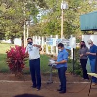 Manifestação - localização das comunidades de São Vicente