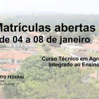 Matrículas abertas